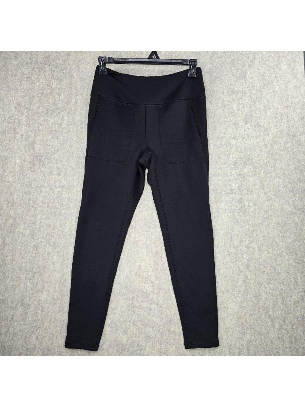 Spyder Womens Black High-Rise Stretch Leggings With Pockets Activewear Size L